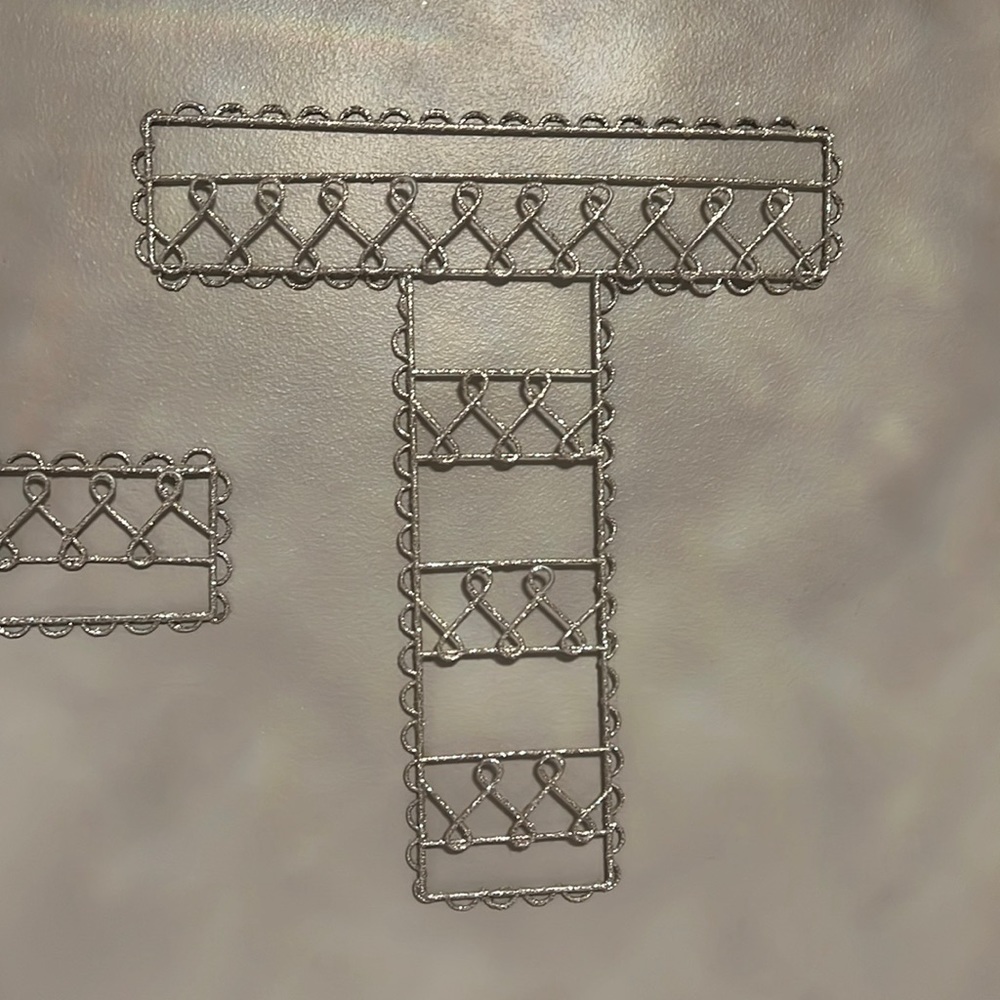 Pottery barn wall decor T letter
